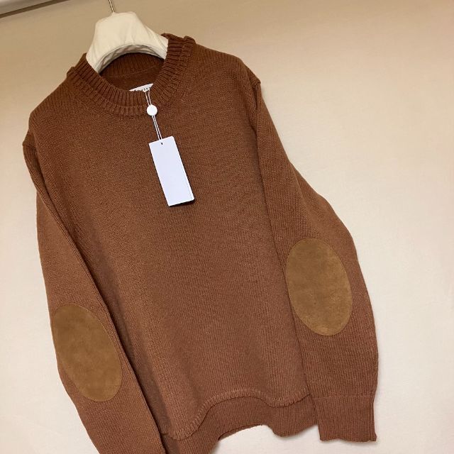 Maison Martin Margiela(マルタンマルジェラ)の定価11.8万 新品 XL マルジェラ 21aw エルボーパッチニット 2976 メンズのトップス(ニット/セーター)の商品写真