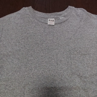 ユナイテッドアローズ(UNITED ARROWS)のB&H　ユナイテッドアローズ　USA Tシャツ　ポケT　グレー　M(Tシャツ/カットソー(半袖/袖なし))