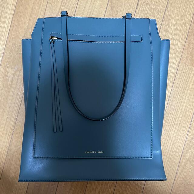 ジオメトリック トートバッグ Tealカラー