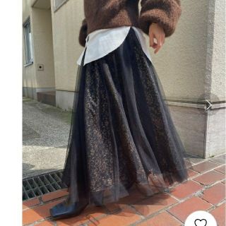 アメリヴィンテージ(Ameri VINTAGE)のちーちゃん様専用 CURTAIN LACE TULLE SKIRT(ロングスカート)