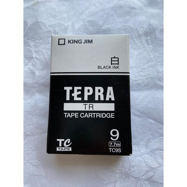 テプラテープ　カートリッジ　9mm    白