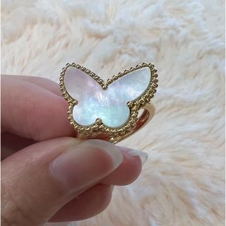 ヴァンクリーフアンドアーペル(Van Cleef & Arpels)の【🍒様専用】ヴァンクリーフ&アーペル　ラッキーアルハンブラ　パピヨン　リング(リング(指輪))