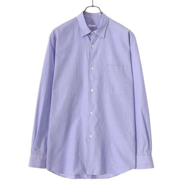 新品未使用 COMOLI size3 SAX STRIPE shirt 22aw