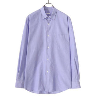 コモリ(COMOLI)の新品未使用 COMOLI size3 SAX STRIPE shirt 22aw(シャツ)