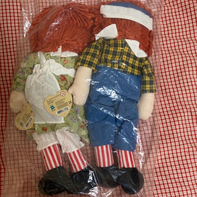 ラガディ 千趣会限定 ジョジーン社復刻版ペアドール  縦ストライプ シルスビー ハンドメイドのぬいぐるみ/人形(人形)の商品写真