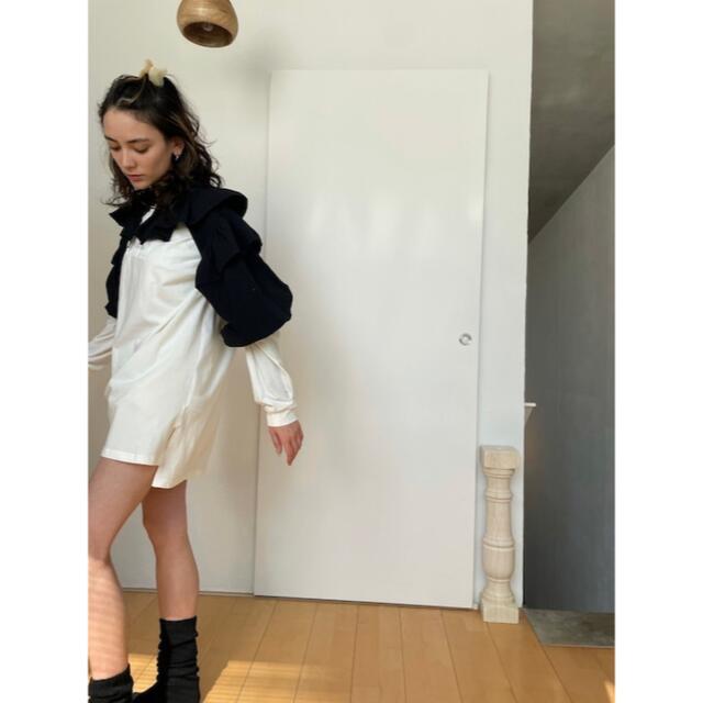 papier パピエ Holder blouse/black つけ襟