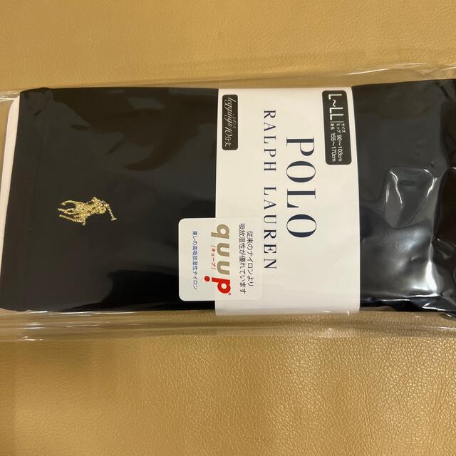 POLO RALPH LAUREN(ポロラルフローレン)の新品　レディース  ポロラルフローレン　10分丈黒レギンス　日本製　L〜LL寸 レディースのレッグウェア(レギンス/スパッツ)の商品写真