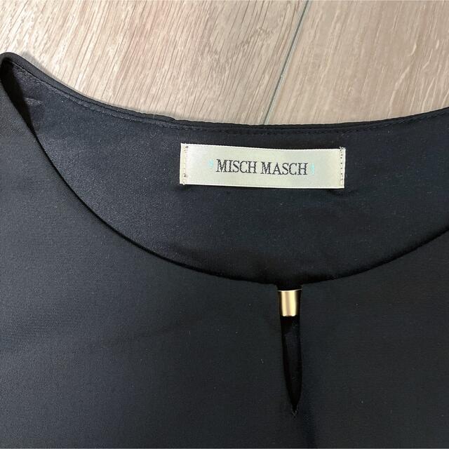 MISCH MASCH(ミッシュマッシュ)のMISCH MASCHミッシュマッシュ  ブラック　ブラウス レディースのトップス(シャツ/ブラウス(半袖/袖なし))の商品写真