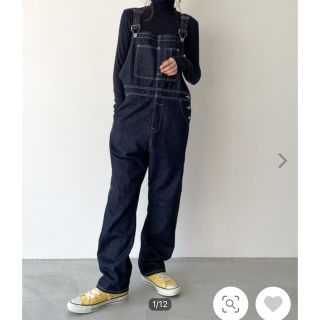 キャナルジーン(CANAL JEAN)のcanal jean サロペット　オーバーオール　38 新品(サロペット/オーバーオール)