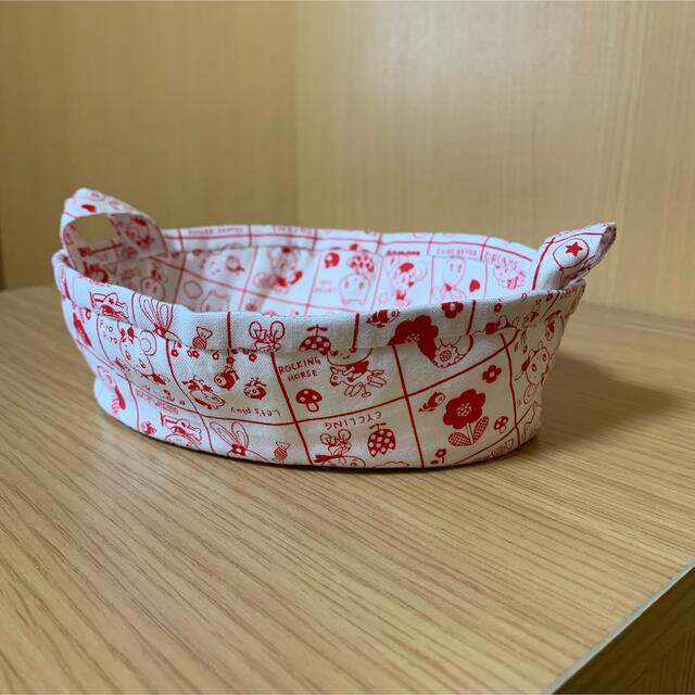 小物入れ 布バスケット ハンドメイド レトロ柄 小物入れ 布バスケット ハンドメイド レトロ柄