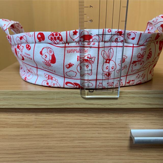 小物入れ 布バスケット ハンドメイド レトロ柄 小物入れ 布バスケット ハンドメイド レトロ柄
