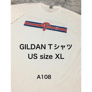 ギルタン(GILDAN)の【レア】US古着 XL ビッグサイズ GILDAN ホワイト Tシャツ(Tシャツ/カットソー(半袖/袖なし))