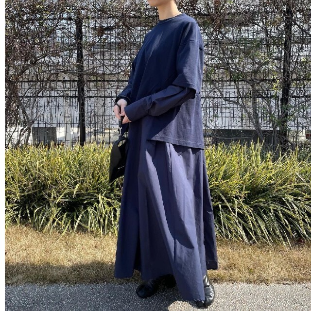 ENFOLD クラシック天竺 T シャツレイヤードドレス 日本取扱店 prestige