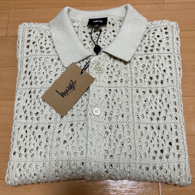 STUSSY CROCHET SHIRT  Lサイズ