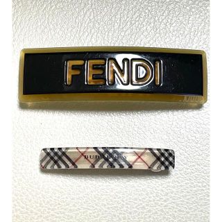 FENDI ベッコウ柄 バレッタ 髪留