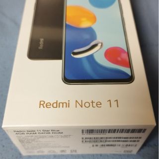 アンドロイド(ANDROID)の【新品未開封】Xiaomi Redmi Note11(スターブルー)(スマートフォン本体)