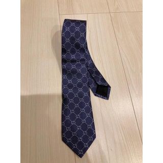 グッチ(Gucci)の【クッキーさん専用】GUCCI ネクタイ　ネイビー(ネクタイ)