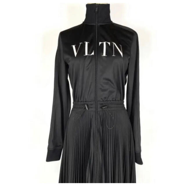 VALENTINO - 美品 VALENTINO VLTN ジャージープリーツドレス XSの通販