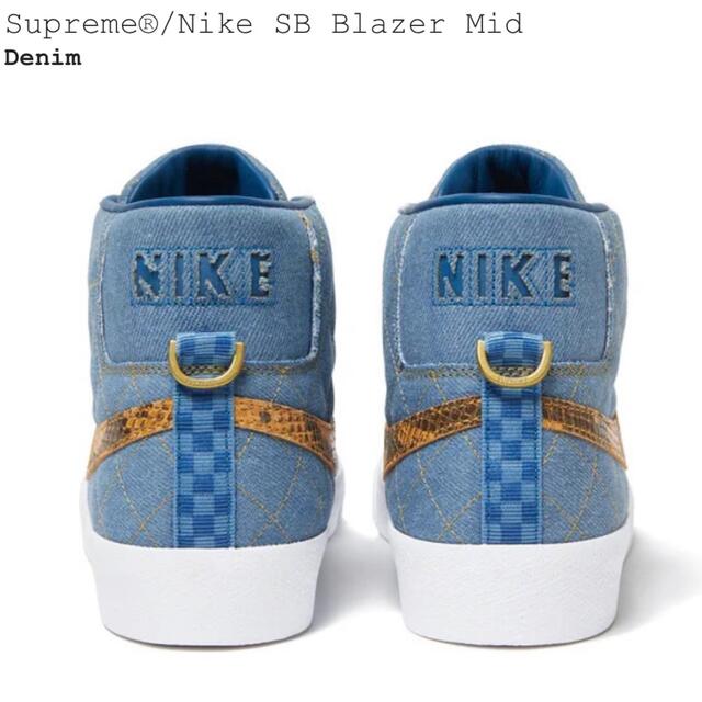 Supreme(シュプリーム)のSupreme × Nike SB Blazer Mid "Denim" メンズの靴/シューズ(スニーカー)の商品写真