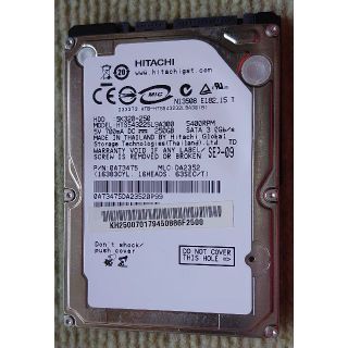 ヒタチ(日立)のHDD 2.5インチ 250GB HITACHI HTS543225L9A300(PCパーツ)