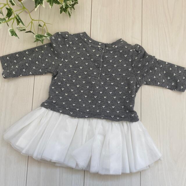 babyGAP(ベビーギャップ)のベビーギャップ　チュール付き　ワンピース　60 キッズ/ベビー/マタニティのベビー服(~85cm)(ワンピース)の商品写真