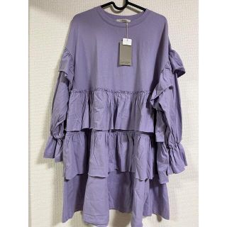 ダブルクローゼット(w closet)のAlley ティアードフリルチュニック w closet (ミニワンピース)