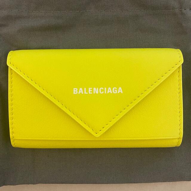 Balenciaga バレンシアガ Papier ペーパー キーケース イエロー - キー