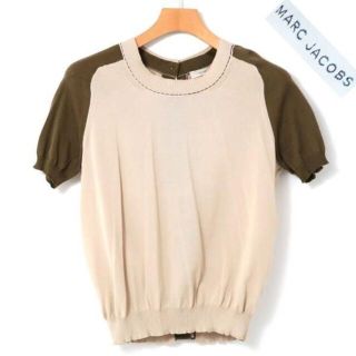 マークジェイコブス(MARC JACOBS)の新品 MARC JACOBS  CREW NECK SWEATER 半袖ニット(ニット/セーター)