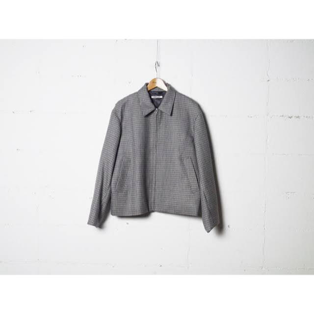 美品 AURALEE DOUBLE FACE CHECK ZIP BLOUSON