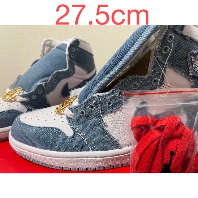 NIKE WMNS AIR JORDAN 1 DENIM 未使用 27.5cm