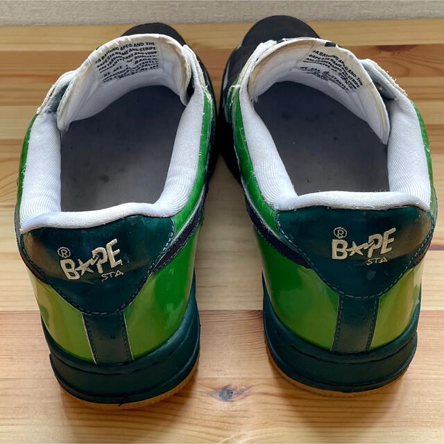 A BATHING APE(アベイシングエイプ)のA BATHING APE × KAWS BAPE STA 29cm GREEN メンズの靴/シューズ(スニーカー)の商品写真