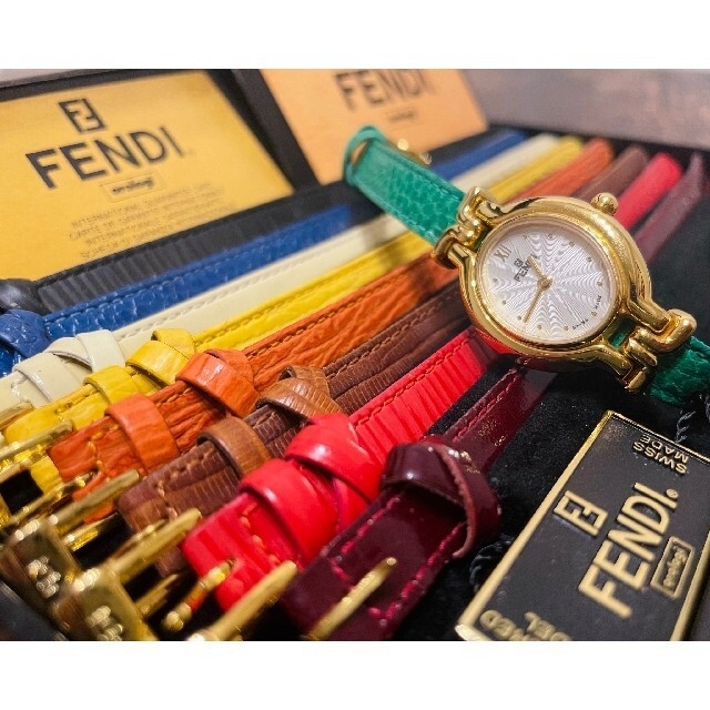 フェンディ FENDI チェンジベルト 全9本 640L レディース腕時計 純正