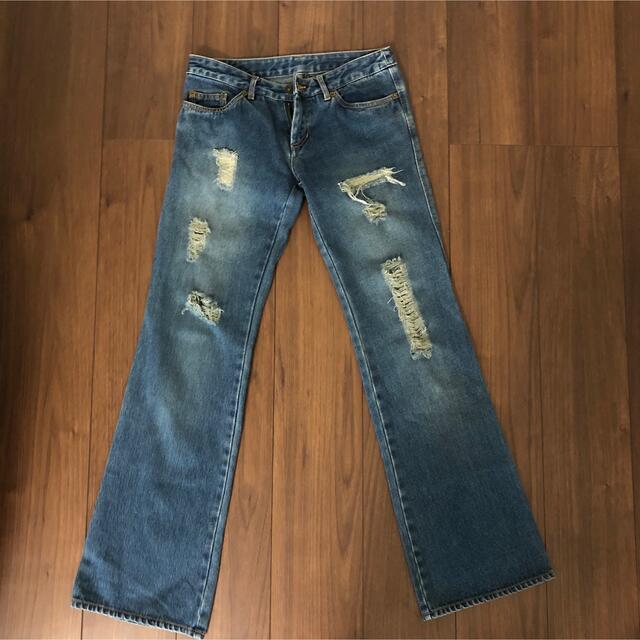 39s684Levi90s vintage フレアパンツ　ダメージ　ウエスタンベルボトム