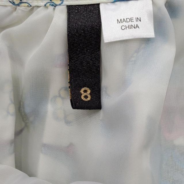 H&M(エイチアンドエム)の【個性派必見！】H&M　オーロラ色　ミニスカート　花柄　レディース服 レディースのスカート(ひざ丈スカート)の商品写真