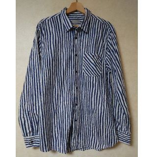 ザラ(ZARA)のZARA ザラ　ストライプシャツ　XL(シャツ)