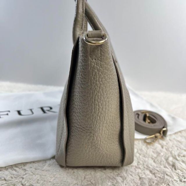 ✨美品✨FURLA フルラ　カプリッチョ　ハンドバッグ　2way グレージュ 2