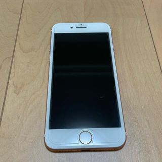 アイフォーン(iPhone)の【美品】iPhone7 128GB ローズゴールド 保護ガラス付MNCN2J/A(スマートフォン本体)