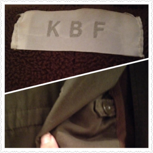 KBF(ケービーエフ)のKBFモッズコート☆深カーキ色 レディースのジャケット/アウター(モッズコート)の商品写真