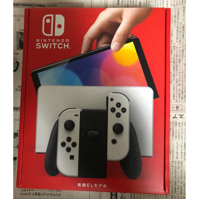 家庭用ゲーム機本体Nintendo Switch 本体 有機ELモデル　ホワイト　保証シール有