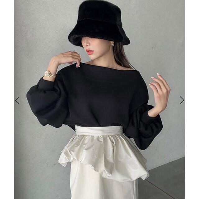 【新品・未使用】eimy istoire♡ ボートネックスウェットトップス