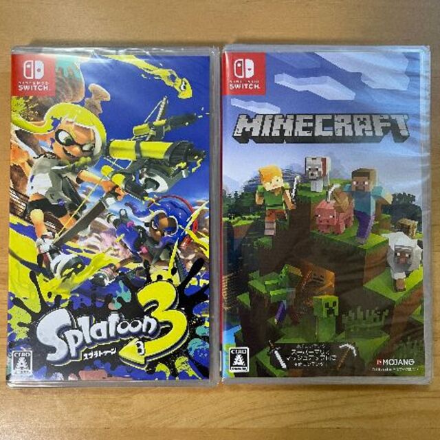 新品未開封 スプラトゥーン3 マインクラフト Switch