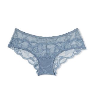 ヴィクトリアズシークレット(Victoria's Secret)の【新品】victoria's secret 蝶　バタフライ　レース　ブルー　水玉(ショーツ)