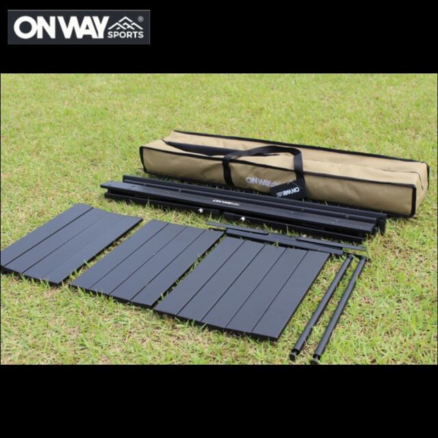 ☆0NWAY☆オンウェー☆アルミウッドローテーブル☆OW-8242