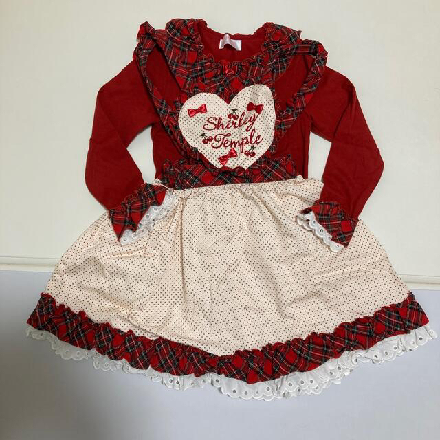 Shirley Temple(シャーリーテンプル)のシャーリーテンプル　限定トップス＆JSKセット キッズ/ベビー/マタニティのキッズ服女の子用(90cm~)(ワンピース)の商品写真