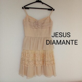 JESUS DIAMANTE★プリーツワンピース★パーティー★フォーマル冠婚葬祭