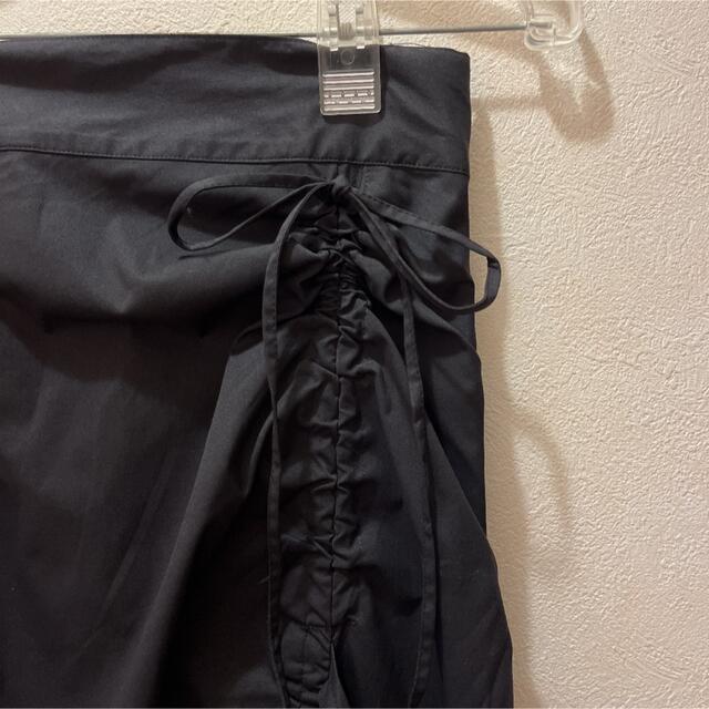 SLY ASYMMETRY HEM GATHER スカート ロングスカート 黒
