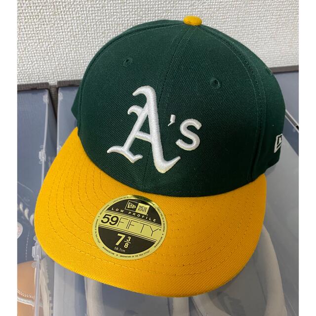 NEW ERA(ニューエラー)のLP 59FIFTY MLBオンフィールド オークランド・アスレチックス ホーム メンズの帽子(キャップ)の商品写真