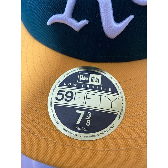 NEW ERA(ニューエラー)のLP 59FIFTY MLBオンフィールド オークランド・アスレチックス ホーム メンズの帽子(キャップ)の商品写真
