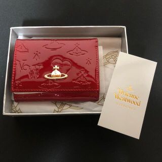 ヴィヴィアンウエストウッド(Vivienne Westwood)の[新品未使用]VivienneWestwood折り財布エナメルレッド(折り財布)