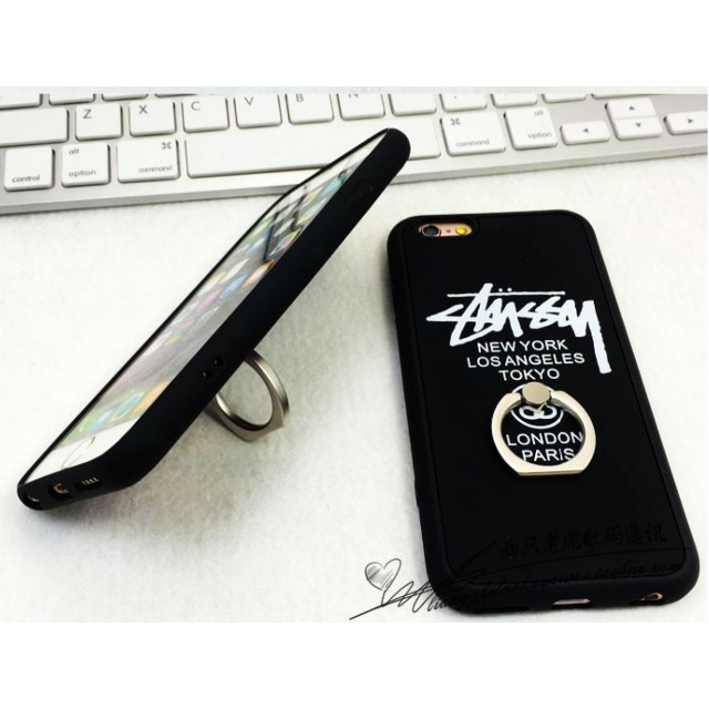 Stussy Stussy Iphone6 6sケース リング付きマットブラックの通販 By ふりーる S Shop ステューシーならラクマ